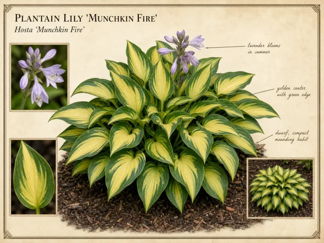 Plantain Lily 'Munchkin Fire'