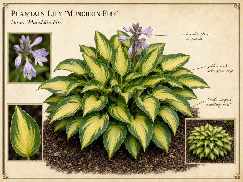 Plantain Lily ‘Munchkin Fire’ (Hosta ‘Munchkin Fire’)