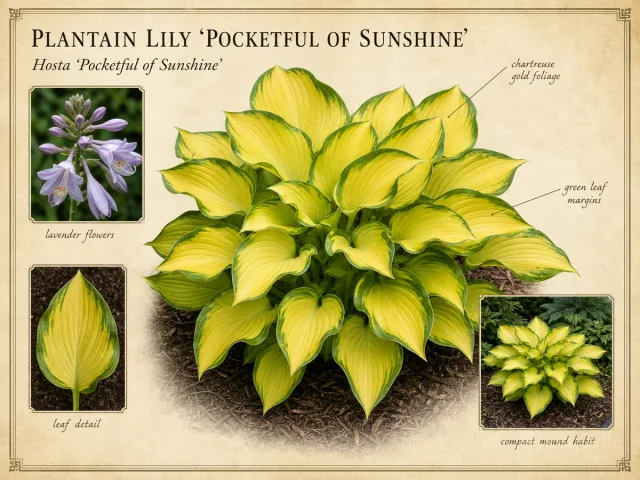 Plantain Lily 'Pocketful of Sunshine'