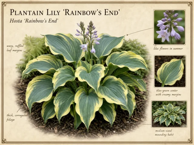 Plantain Lily 'Rainbow's End'
