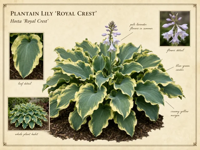 Plantain Lily 'Royal Crest'