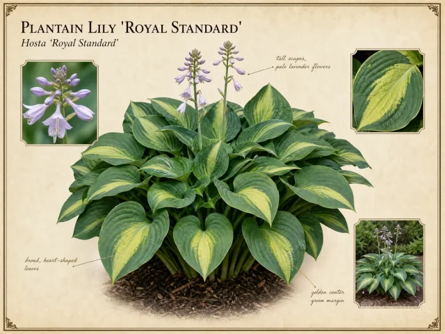 Plantain Lily 'Royal Standard'