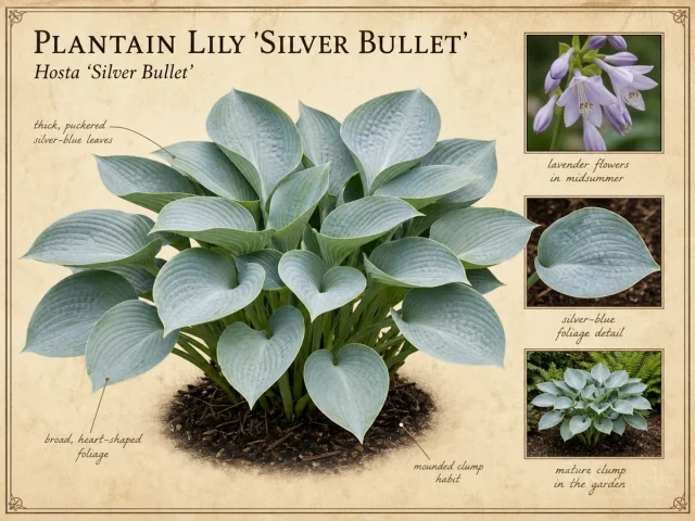 Plantain Lily 'Silver Bullet'