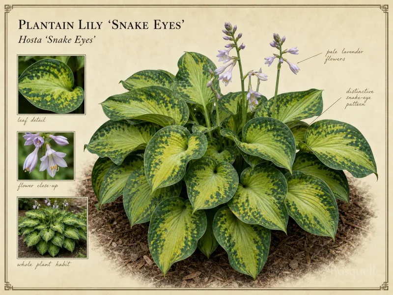 Plantain Lily ‘Snake Eyes’ (Hosta ‘Snake Eyes’)