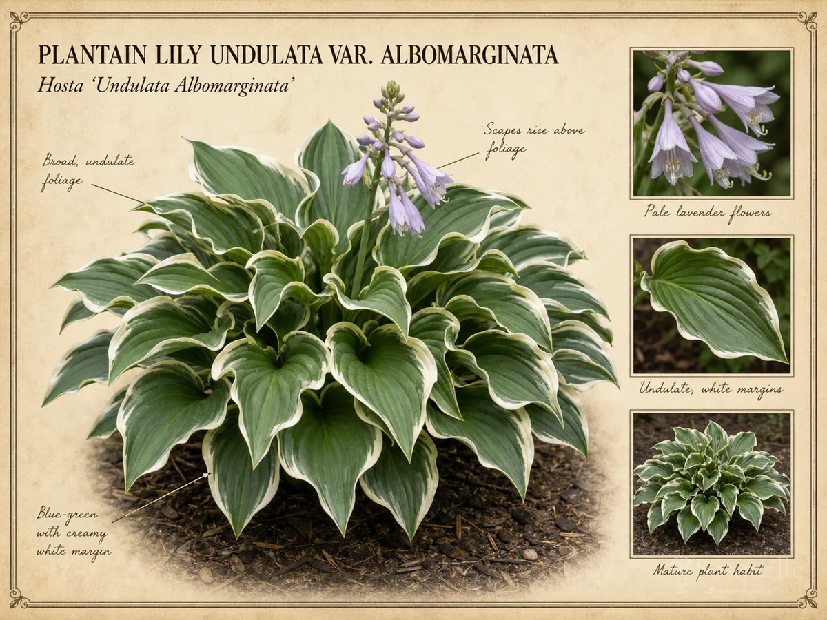 Plantain Lily undulata var. albomarginata