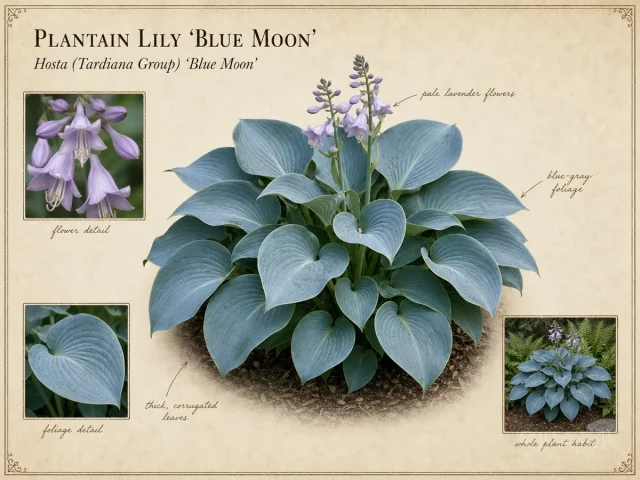 Plantain Lily 'Blue Moon'