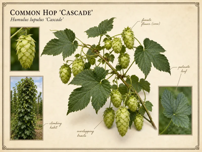 Common Hop ‘Cascade’ (Humulus lupulus ‘Cascade’)