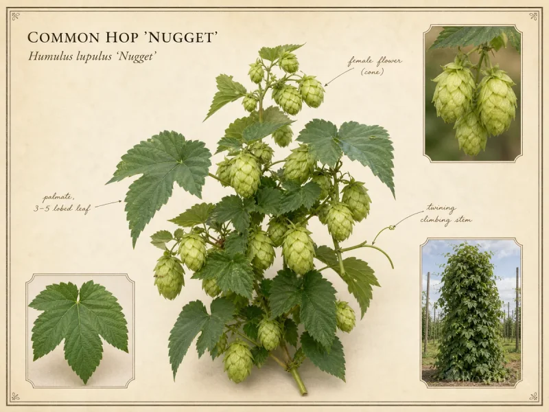 Common Hop ‘Nugget’ (Humulus lupulus ‘Nugget’)