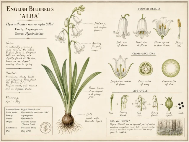 English Bluebells 'Alba'