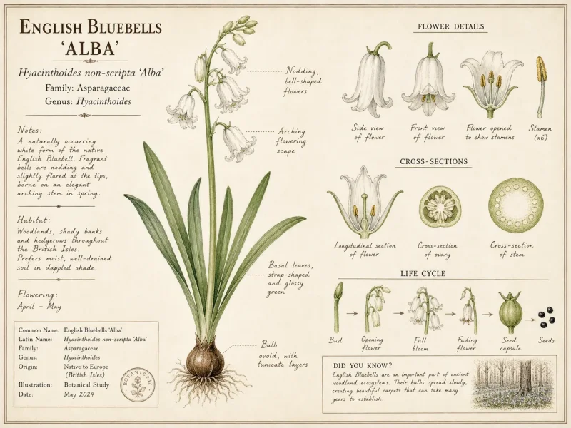 English Bluebells 'Alba' — Spanish bluebells · Browse by kind