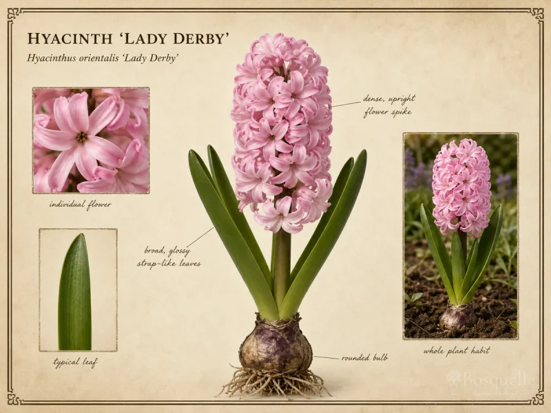 Hyacinth ‘Lady Derby’ (Hyacinthus orientalis ‘Lady Derby’)