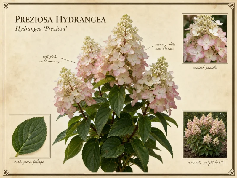 Preziosa Hydrangea (Hydrangea ‘Preziosa’)