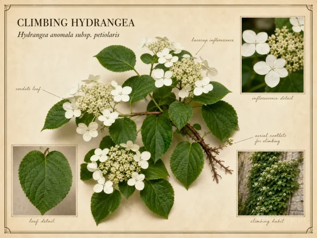 Climbing Hydrangea (Hydrangea anomala subsp. petiolaris)