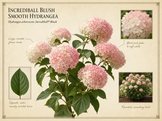 Incrediball Blush Smooth Hydrangea (Hydrangea arborescens Incrediball® Blush)