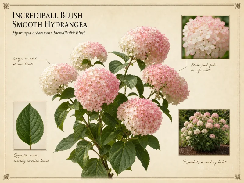 Incrediball Blush Smooth Hydrangea (Hydrangea arborescens Incrediball® Blush)
