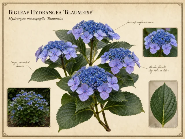 Bigleaf Hydrangea 'Blaumeise'
