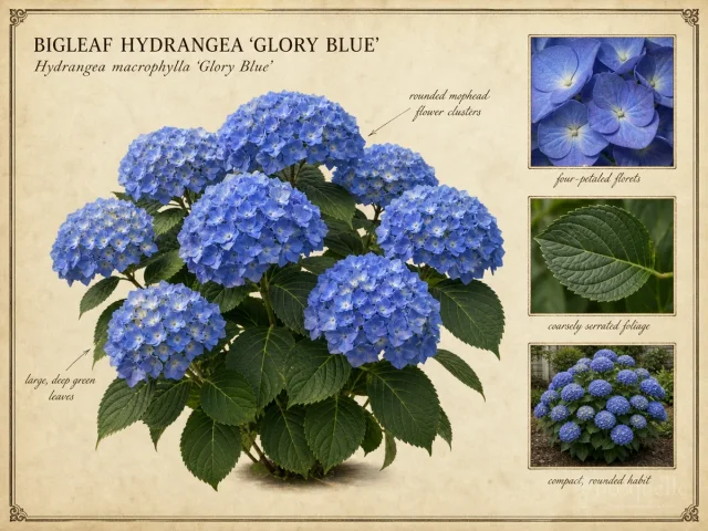 Bigleaf Hydrangea 'Glory Blue'