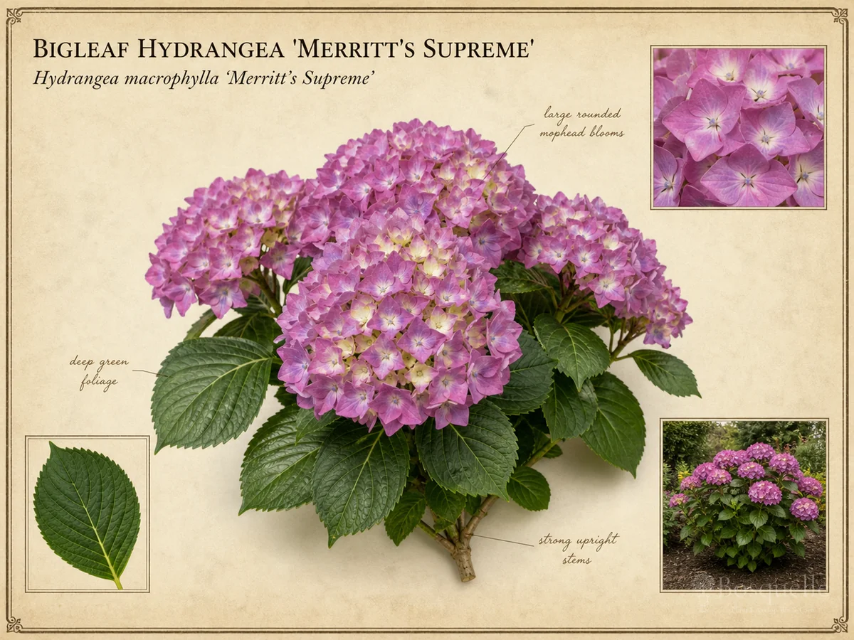 Bigleaf Hydrangea 'Merritt's Supreme'