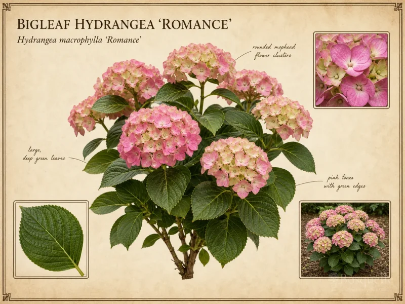 Bigleaf Hydrangea ‘Romance’ (Hydrangea macrophylla ‘Romance’)
