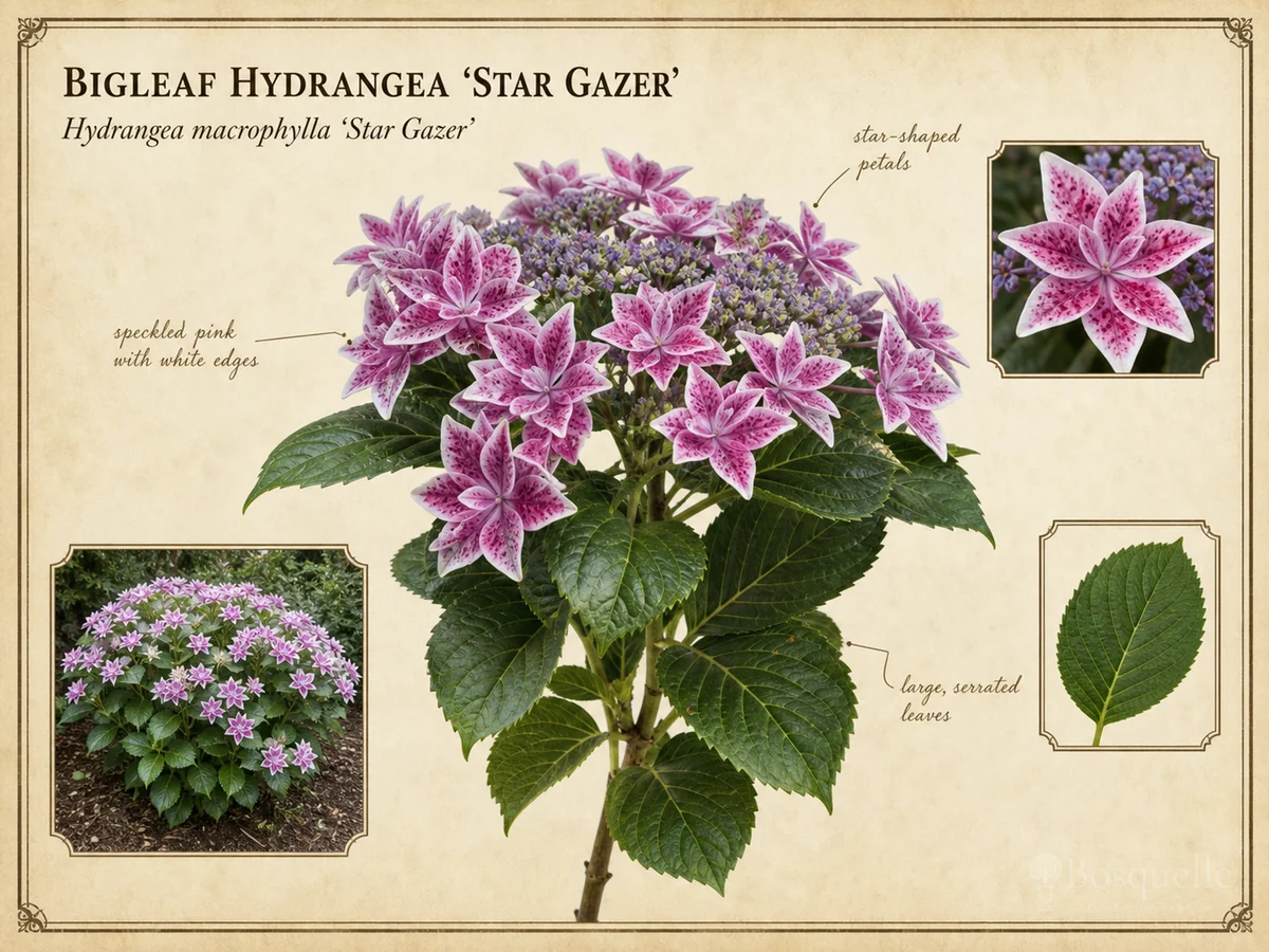 Bigleaf Hydrangea 'Star Gazer'
