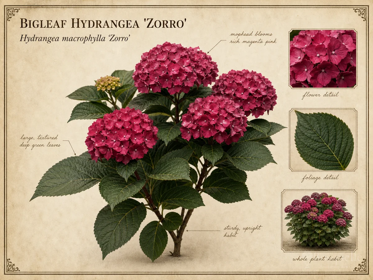 Bigleaf Hydrangea 'Zorro'