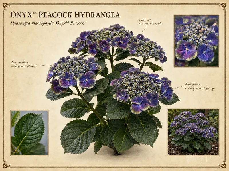 Onyx™ Peacock Hydrangea (Hydrangea macrophylla Onyx™ Peacock)