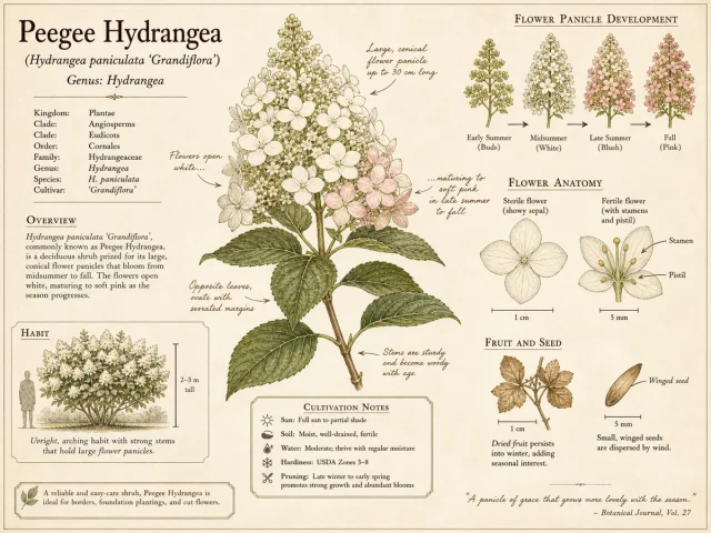Peegee Hydrangea (Hydrangea paniculata ‘Grandiflora’)