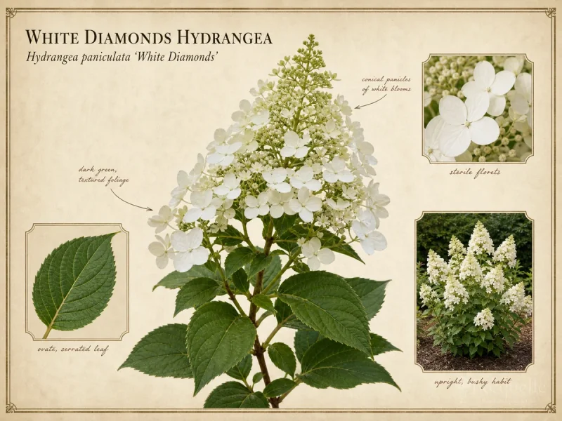 White Diamonds Hydrangea (Hydrangea paniculata ‘White Diamonds’)