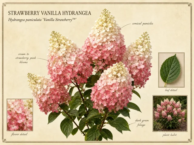 Strawberry Vanilla Hydrangea (Hydrangea paniculata Vanilla Strawberry™)