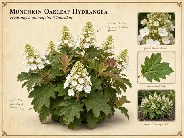 Munchkin Oakleaf Hydrangea (Hydrangea quercifolia ‘Munchkin’)