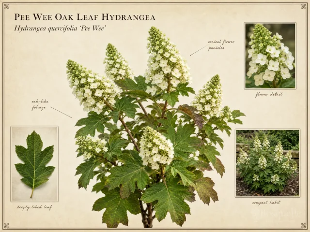 Pee Wee Oak Leaf Hydrangea (Hydrangea quercifolia ‘Pee Wee’)