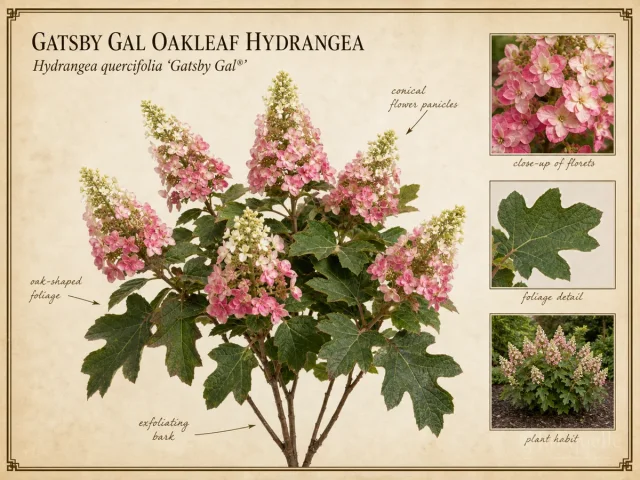 Gatsby Gal Oakleaf Hydrangea (Hydrangea quercifolia Gatsby Gal®)