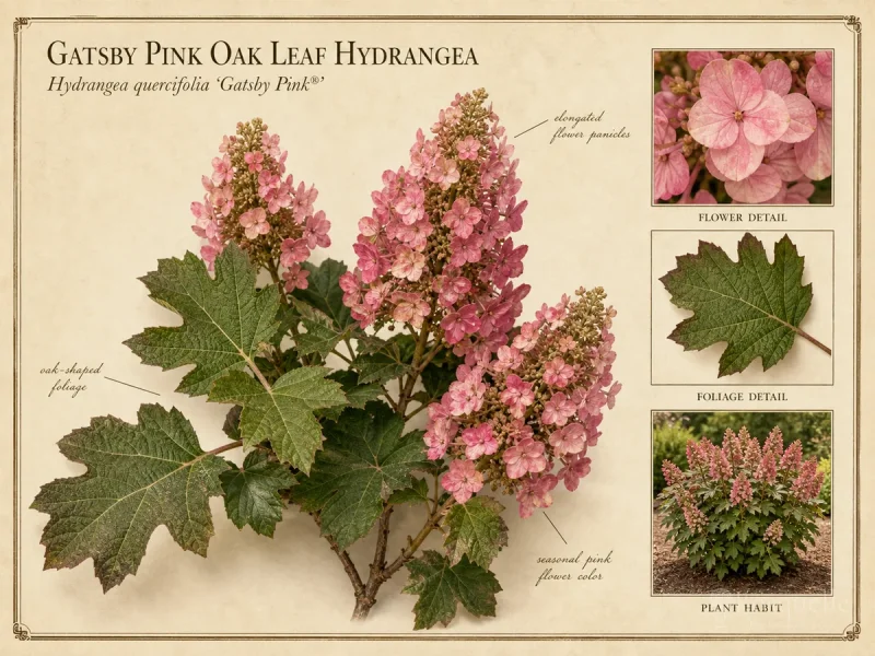 Gatsby Pink Oak Leaf Hydrangea (Hydrangea quercifolia Gatsby Pink®)