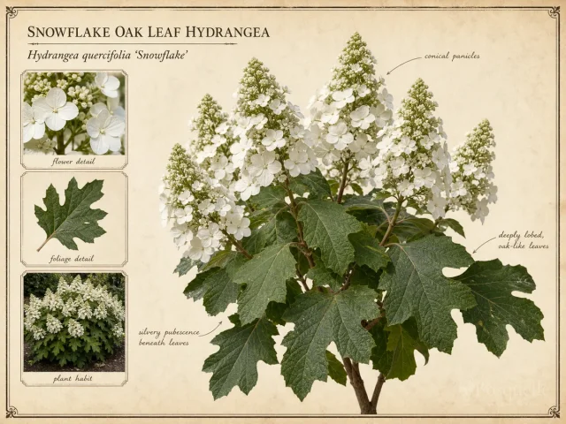 Snowflake Oak Leaf Hydrangea (Hydrangea quercifolia Snowflake)