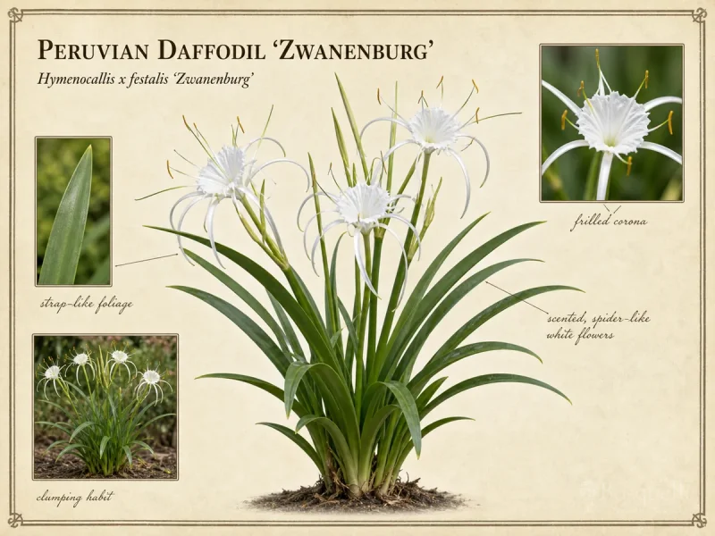 Peruvian Daffodil ‘Zwanenburg’ (Hymenocallis x festalis ‘Zwanenburg’)