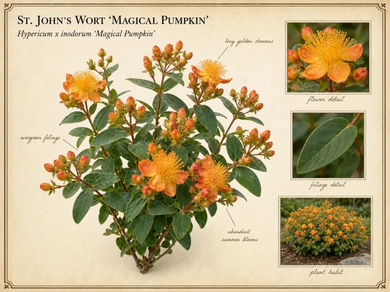 St. John’s Wort ‘Magical Pumpkin’ (Hypericum x inodorum ‘Magical Pumpkin’)