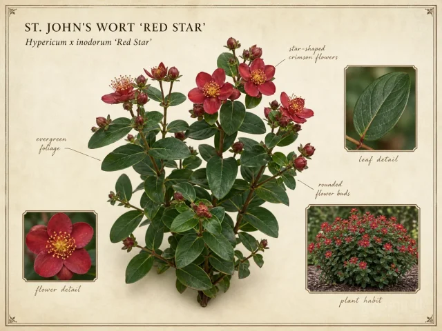 St. John’s Wort ‘Red Star’ (Hypericum x inodorum ‘Red Star’)