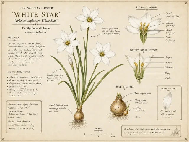 Spring Starflower 'White Star'