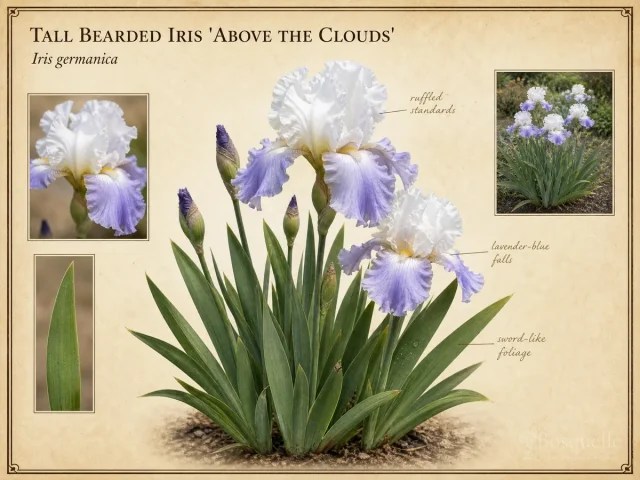 Tall Bearded Iris ‘Above The Clouds’ (Iris ‘Above The Clouds’)