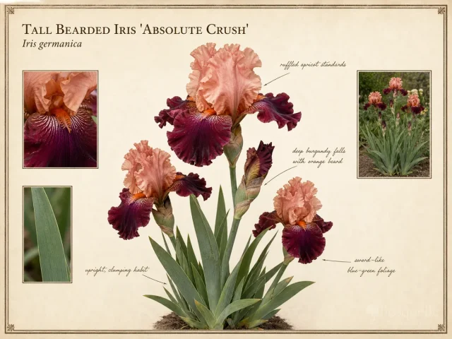 Tall Bearded Iris ‘Absolute Crush’ (Iris ‘Absolute Crush’)