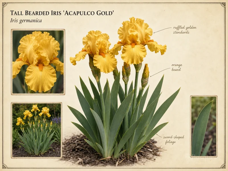 Tall Bearded Iris 'Acapulco Gold'