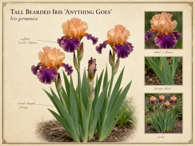 Tall Bearded Iris 'Anything Goes'