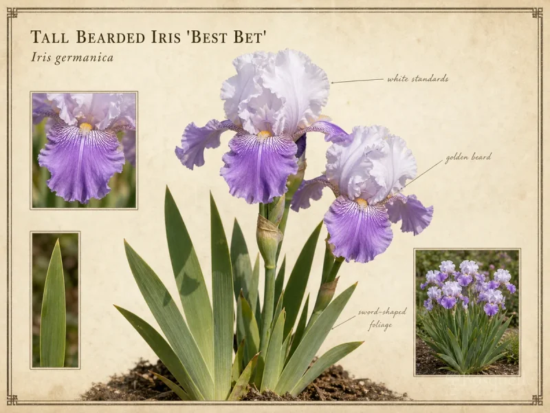 Tall Bearded Iris 'Best Bet'