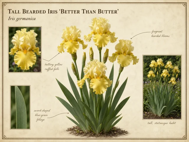 Tall Bearded Iris ‘Better Than Butter’ (Iris ‘Better Than Butter’)