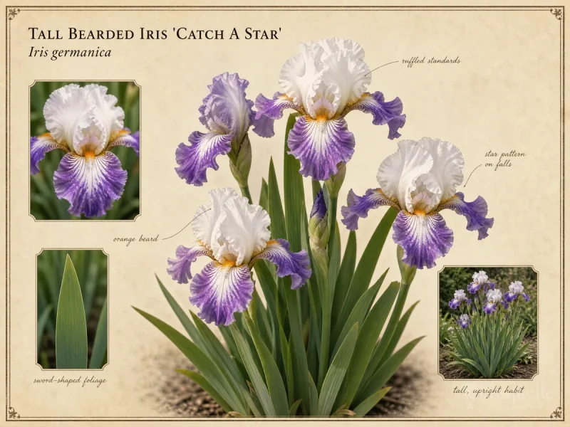 Tall Bearded Iris 'Catch A Star'