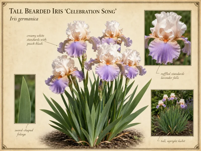 Tall Bearded Iris 'Celebration Song'