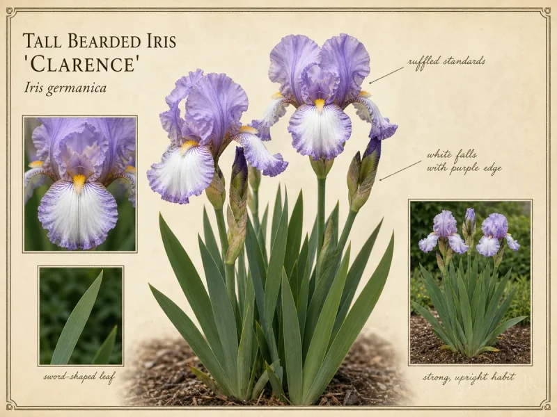 Tall Bearded Iris ‘Clarence’ (Iris ‘Clarence’)