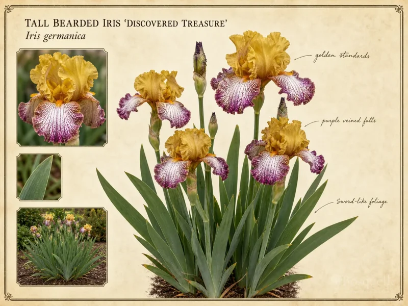 Tall Bearded Iris 'Discovered Treasure'