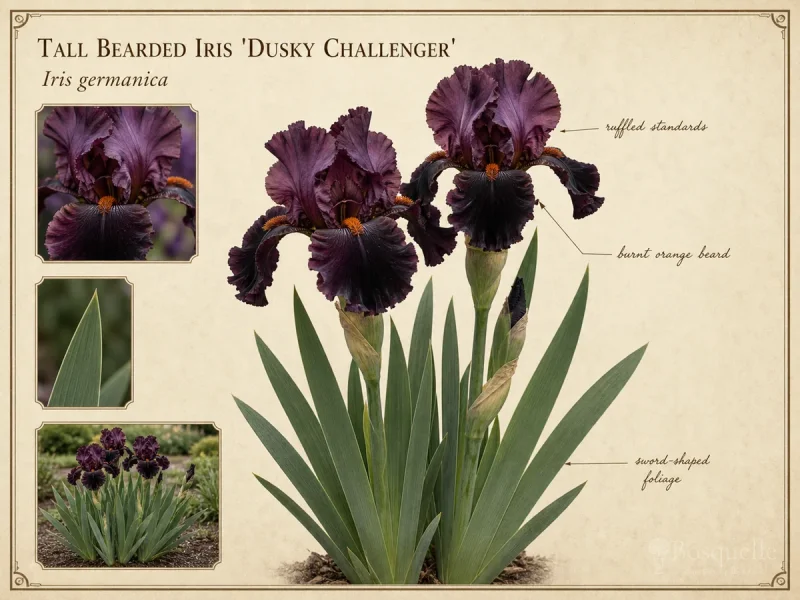 Tall Bearded Iris 'Dusky Challenger'