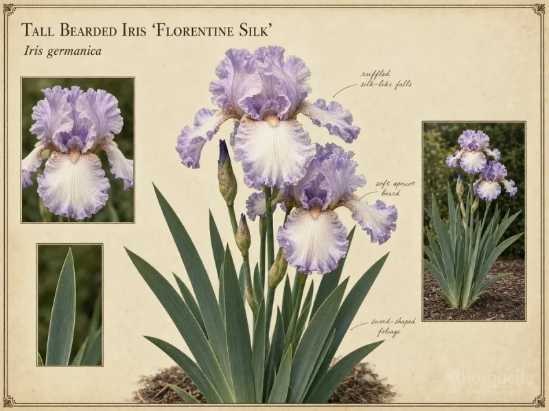 Tall Bearded Iris 'Florentine Silk'